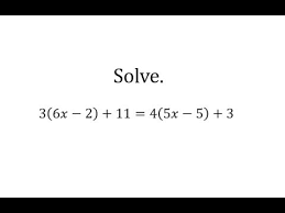 Solve A Linear Equation One Variable