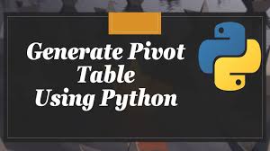how to create pivot table using python