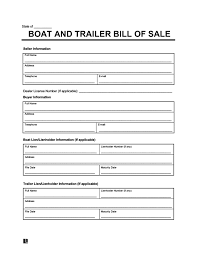 free trailer bill of template