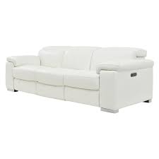 charlie white leather power reclining