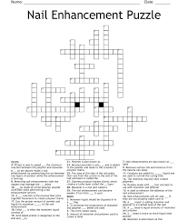 nail enhancement puzzle crossword