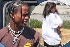 The most common stormi jenner material is metal. Kylie Jenner Cradles Baby Stormi As She Boards Lavish Private Jet With Boyfriend Travis Scott Mirror Online