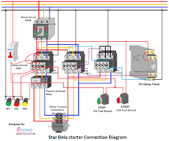 star delta starter connection diagram