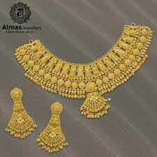 gold necklace design with in