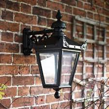 Black Top Fix Victorian Wall Lantern