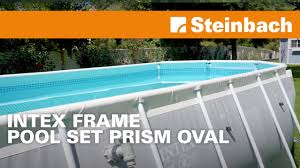 intex frame pool set prism oval you