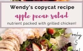 copycat wendy s apple pecan salad