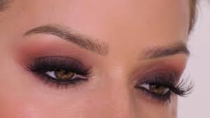 warm dark brown smokey eye makeup