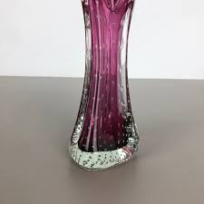 Vintage Pink Vase In Murano Glass Italy