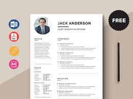Resume templates find the perfect resume template. Free Chief Executive Officer Ceo Resume Template With Simple Look