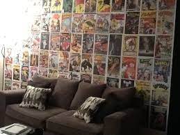 Comic Book Wall In Living Room