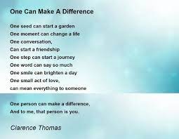 a difference poem by clarence thomas