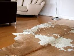 palomino natural cowhide rug beige and