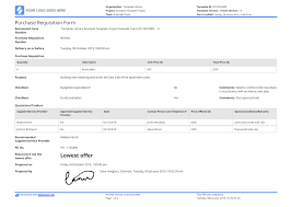 Free Purchase Requisition Form Template Better Than Excel