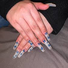 .stiletto nail idea but you're just not sure you could do your makeup properly or type easily at work with nails as long as the pointed manicures we've 10. 55 Long Acrylic Nail Ideas To Express Your Personality Long Acrylic Nails Acrylic Nails Stiletto Acrylic Nails