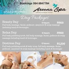 areena spa new day packages 2020