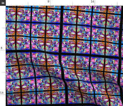 stained glass flowers spoonflower