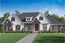 Country Style 4 Bedroom House Plan