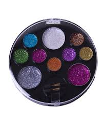 purple circle glitter makeup kit