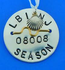 long beach island beach badge sterling