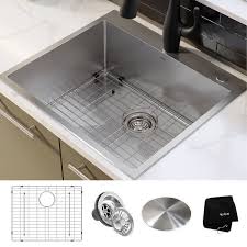 Kitchen sink drop in stainless steel. Kraus Standart Pro Stainless Steel Topmount Drop In Kitchen Sink Overstock 23561279