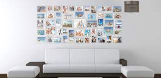 photo wall in your home with fridgi