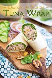 my go to tuna wrap the healthy foo