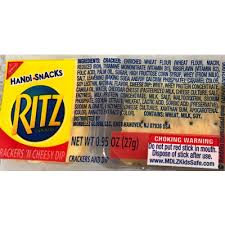 Calories In Kraft Handi Snacks Ritz Crackers N Cheese