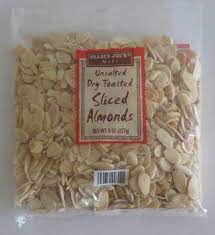 unsalted dry toasted sliced almonds 8