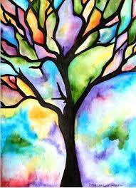 Watercolour Tree Watercolor Paintings