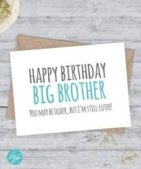 You can send these messages to your brother and make his day special. Best Birthday Quotes For Brother From Sister Funny Etsy Ideas Birthday Cards For Brother Sister Birthday Card Birthday Wishes For Brother