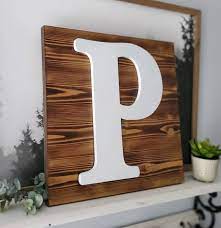 Rustic Wooden Sign Wall Letters