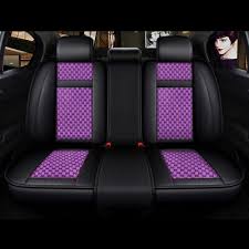 5 Seat Car Pu Leather Flax Seat Cover