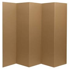 6 Ft Tall Brown Temporary Cardboard