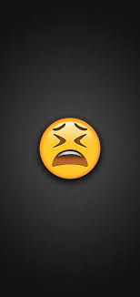 weary face emoji phone wallpaper
