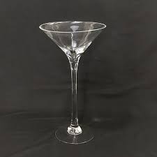 Glass Martini Vase 50cm Whole