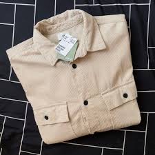 h m oversized corduroy shirt jacket