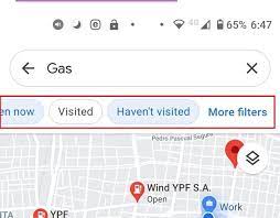 nearest gas station on google maps