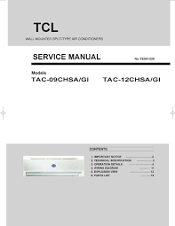 tcl tac 09chsa gi service manual pdf