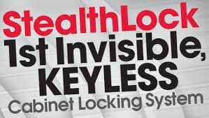 invisible keyless cabinet lock