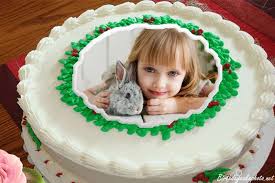 sch photos onto happy birthday cakes