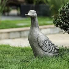 Luxenhome Mgo Duck Garden Statue
