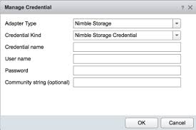 creating a credential nimble