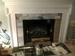 Fireplace Mantle Cover Ugly Brick