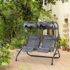 Outsunny Canopy Swing 2 Separate Relax