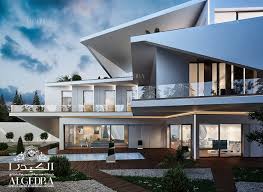 Luxury modern villa design concept | ALGEDRA design | Archinect gambar png