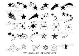 stars svg bundle shooting star