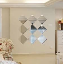 Modern Mirror Wall Stickers 9 Pieces