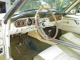 1965 mustang pony all white interior