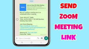 how to send zoom meeting link in